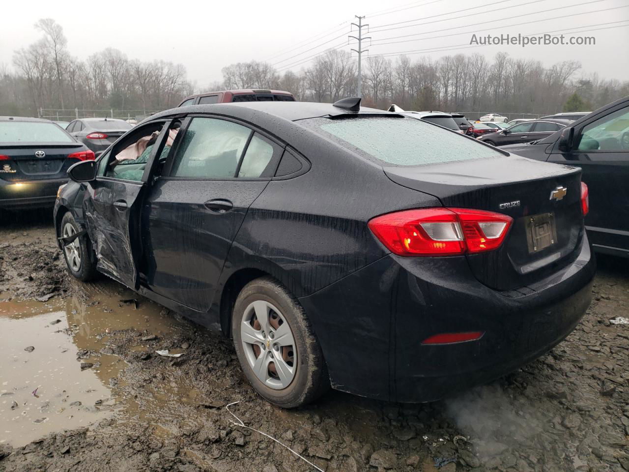 2017 Chevrolet Cruze Ls Black vin: 1G1BC5SM7H7202021