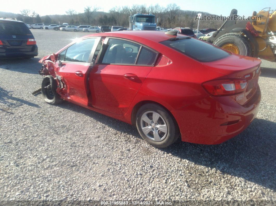 2017 Chevrolet Cruze Ls Auto Red vin: 1G1BC5SM7H7233379