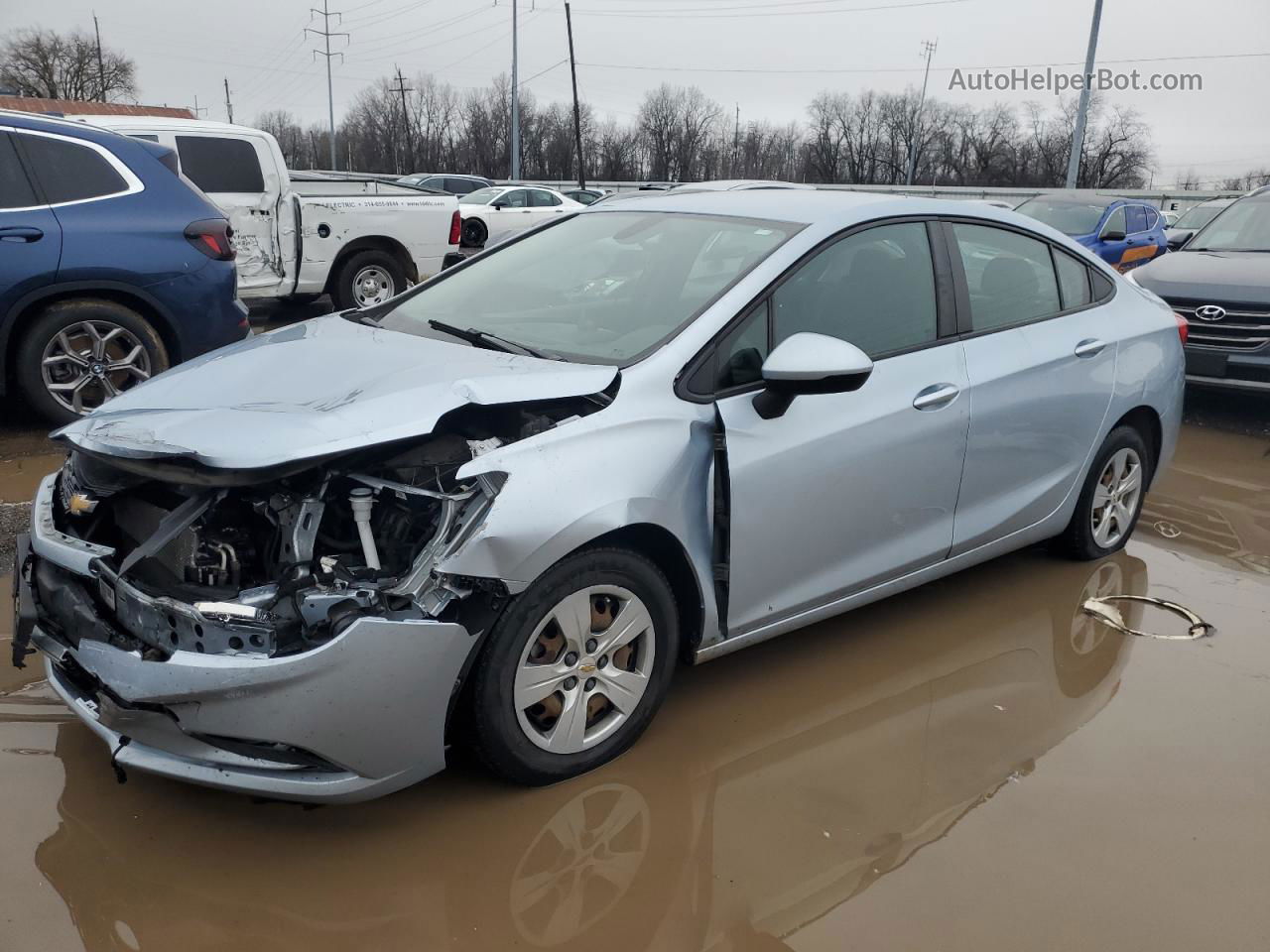 2018 Chevrolet Cruze Ls Blue vin: 1G1BC5SM7J7135801