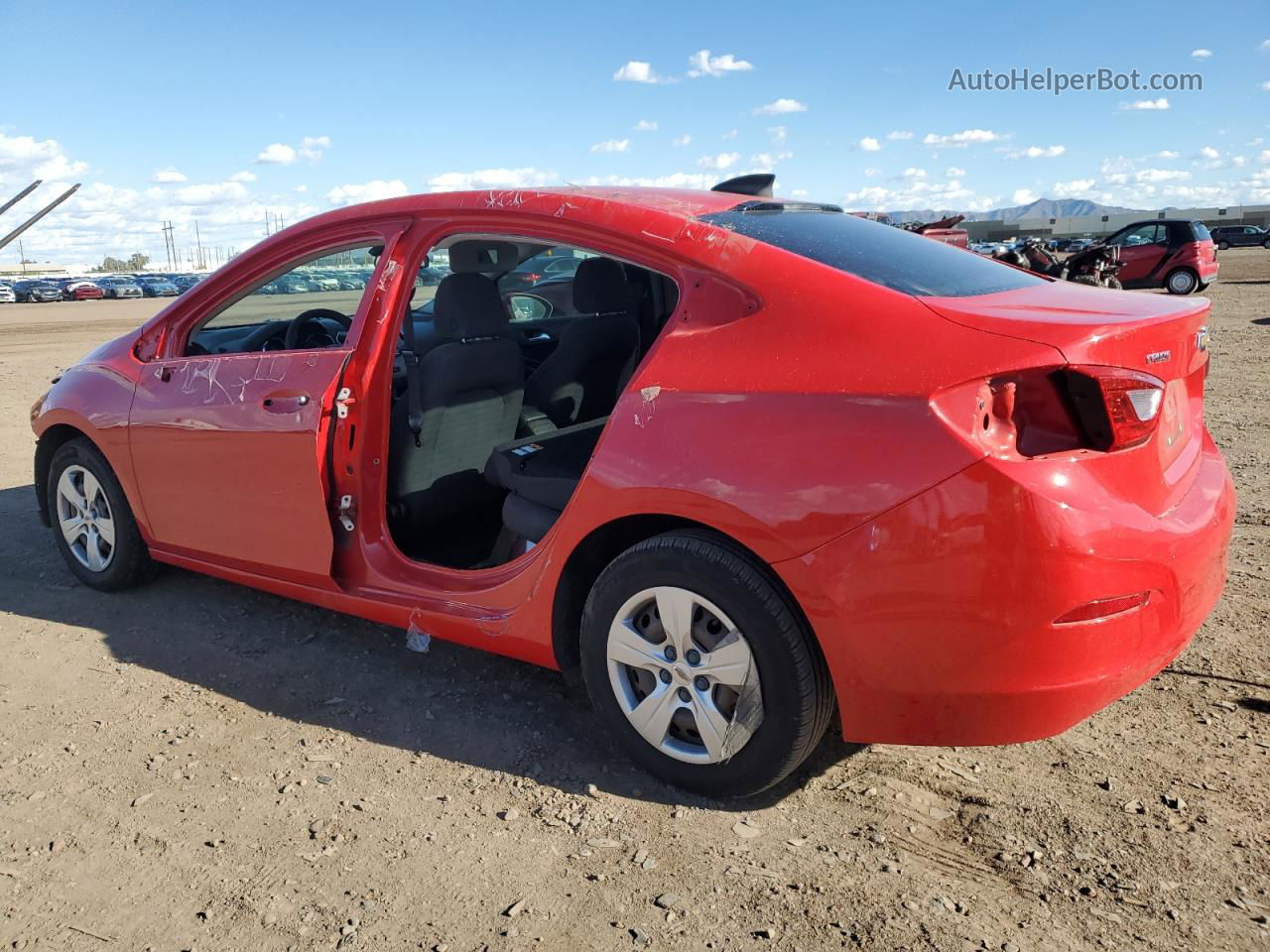 2018 Chevrolet Cruze Ls Red vin: 1G1BC5SM7J7225708