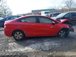 2016 Chevrolet Cruze Ls Auto Red vin: 1G1BC5SM8G7233437