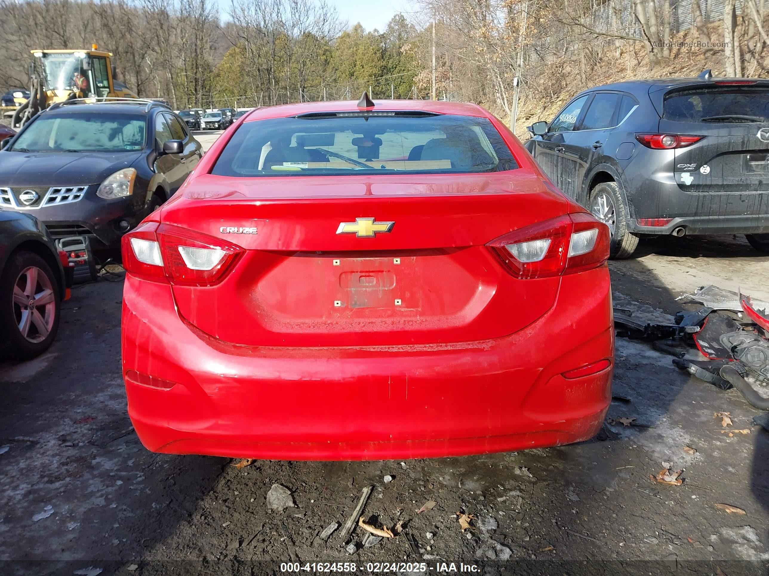 2016 Chevrolet Cruze Ls Auto Red vin: 1G1BC5SM8G7233437