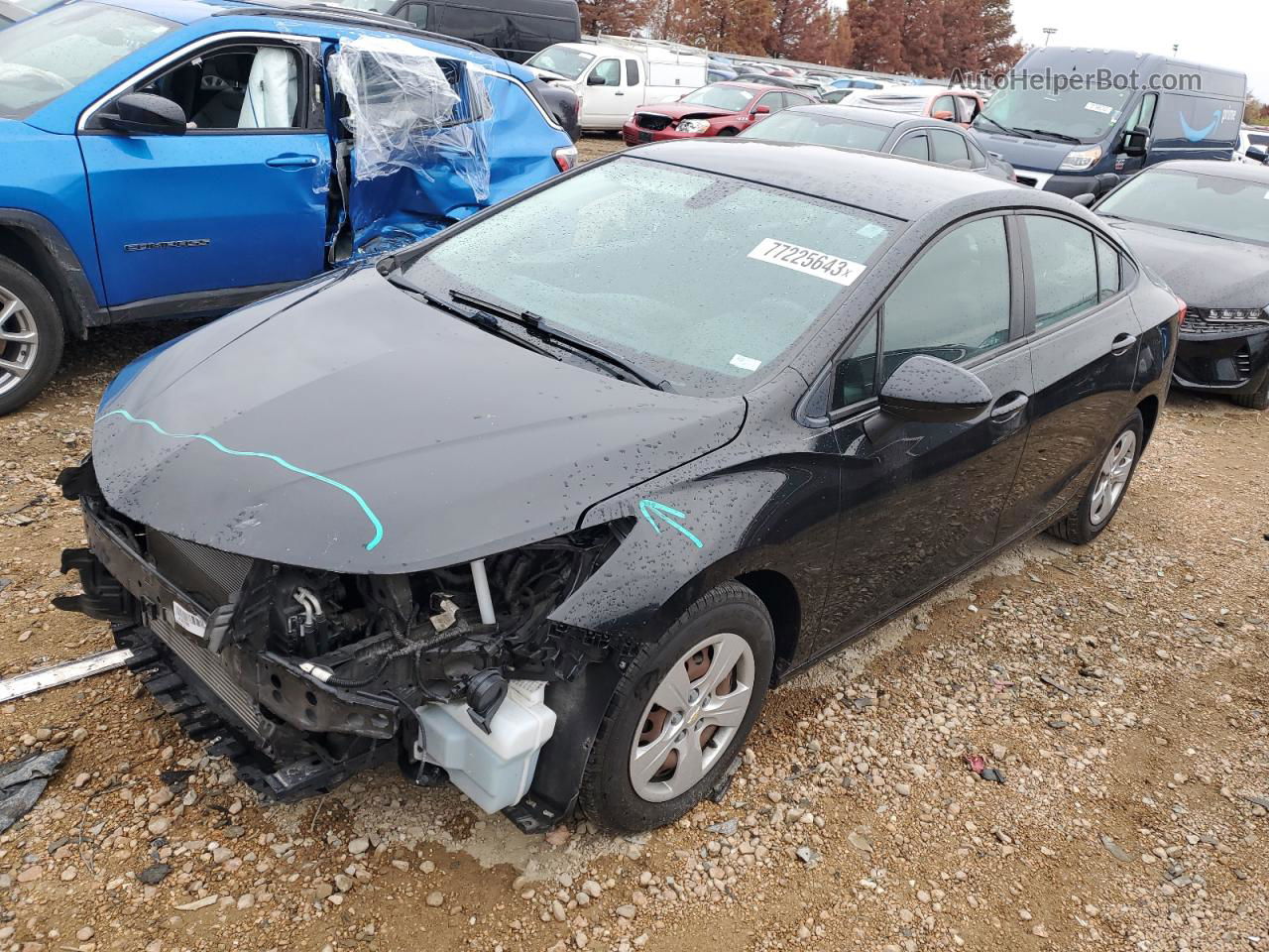 2016 Chevrolet Cruze Ls Black vin: 1G1BC5SM8G7251243