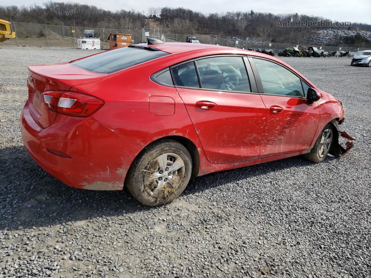 2017 Chevrolet Cruze Ls Red vin: 1G1BC5SM8H7128351