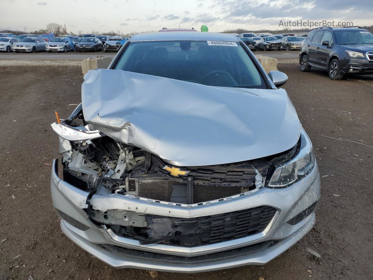 2017 Chevrolet Cruze Ls Silver vin: 1G1BC5SM8H7254645