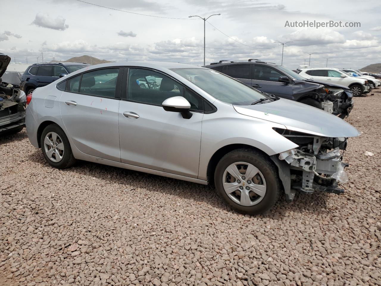 2017 Chevrolet Cruze Ls Gray vin: 1G1BC5SM8H7274653