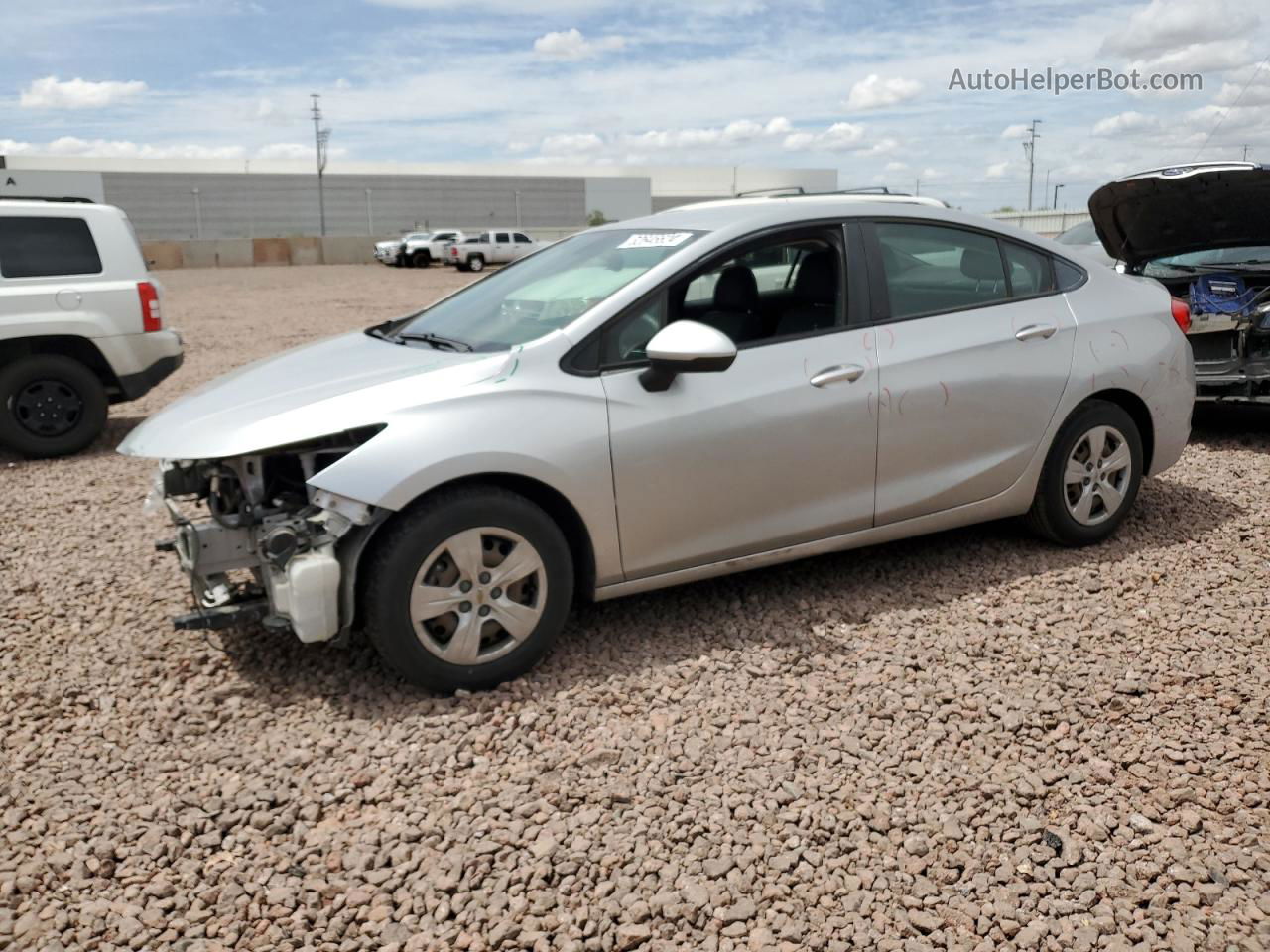 2017 Chevrolet Cruze Ls Gray vin: 1G1BC5SM8H7274653