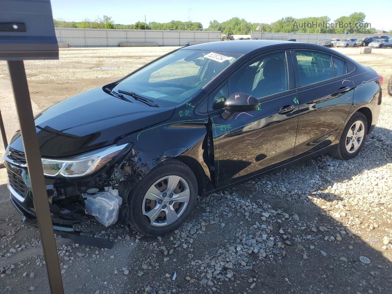 2018 Chevrolet Cruze Ls Black vin: 1G1BC5SM8J7106534