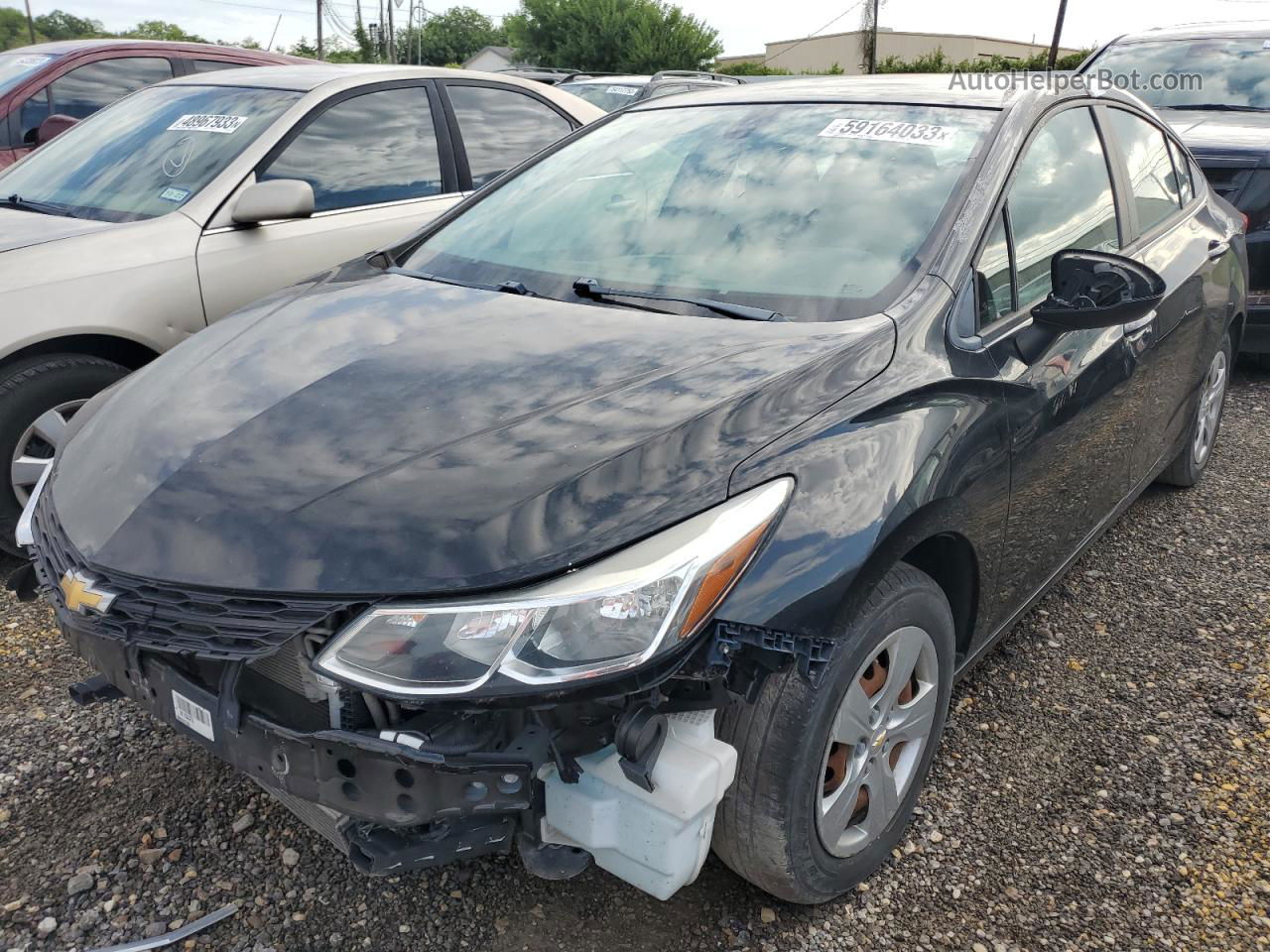 2018 Chevrolet Cruze Ls Black vin: 1G1BC5SM8J7132342