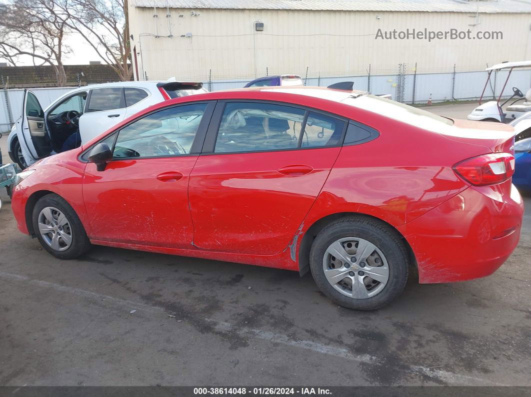 2018 Chevrolet Cruze Ls Auto Red vin: 1G1BC5SM8J7139713