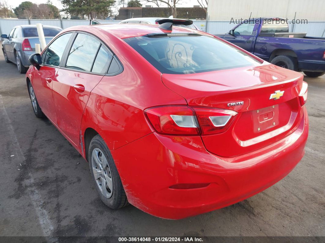 2018 Chevrolet Cruze Ls Auto Red vin: 1G1BC5SM8J7139713