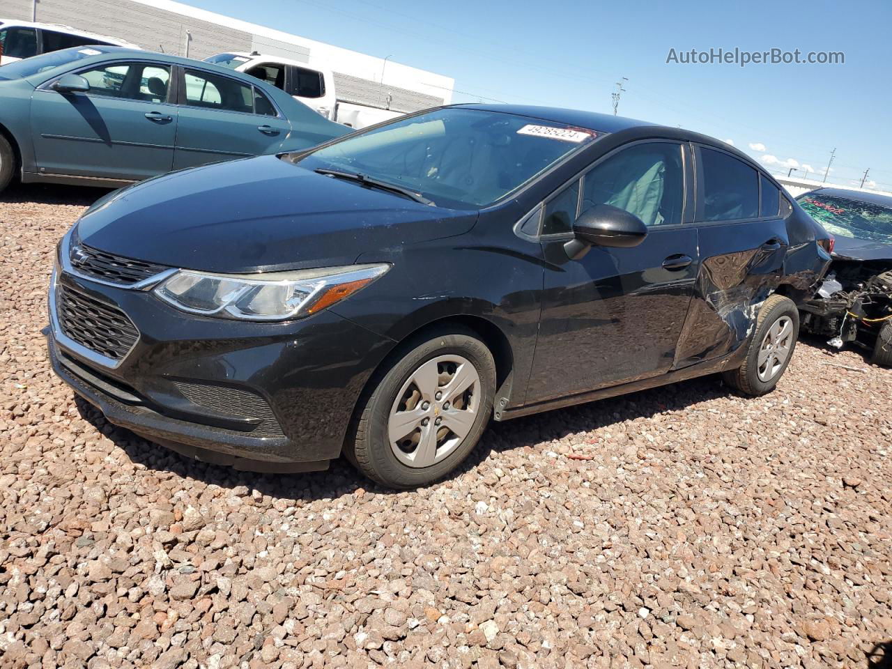 2018 Chevrolet Cruze Ls Black vin: 1G1BC5SM8J7215396