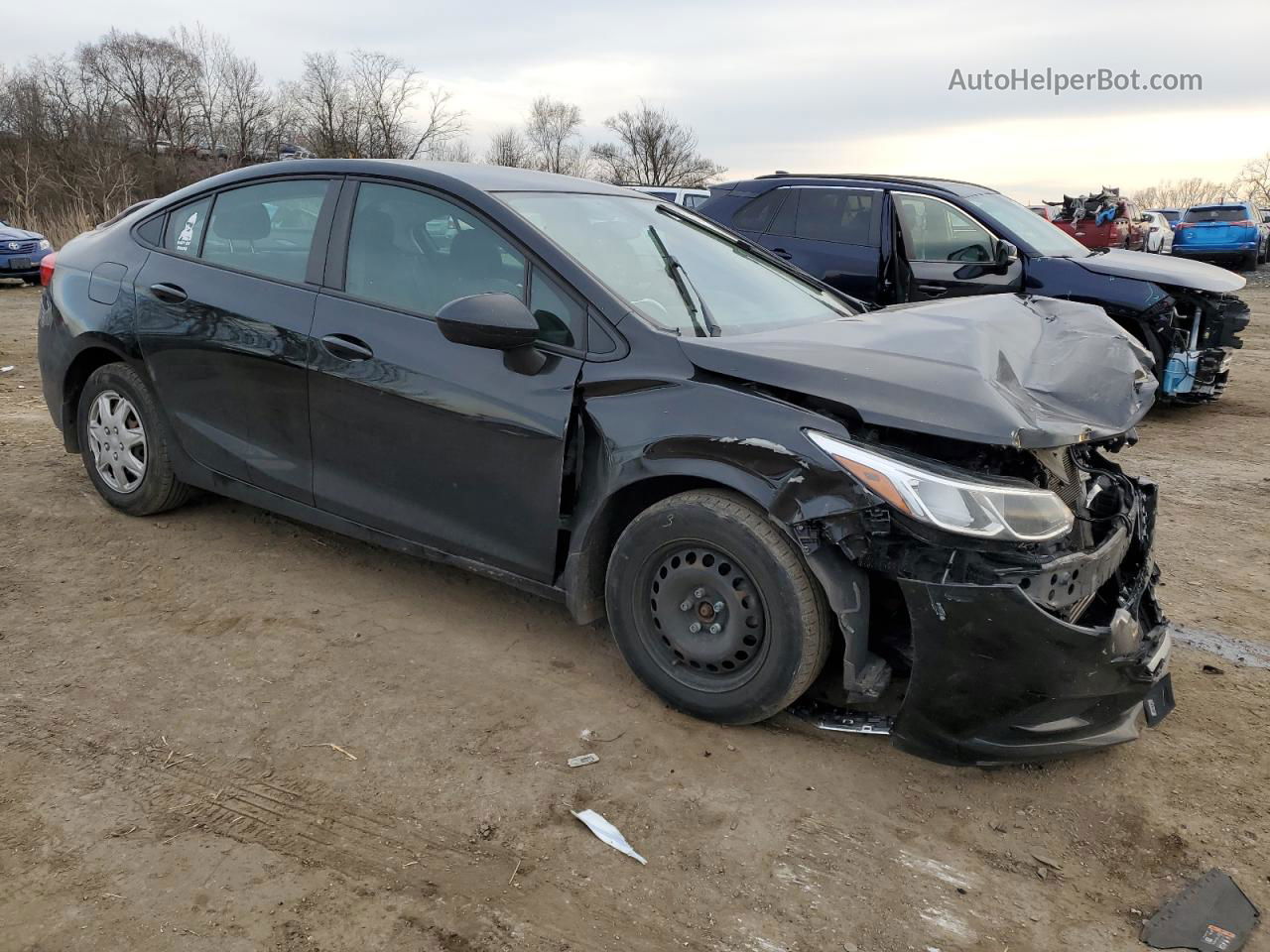 2018 Chevrolet Cruze Ls Black vin: 1G1BC5SM8J7221926