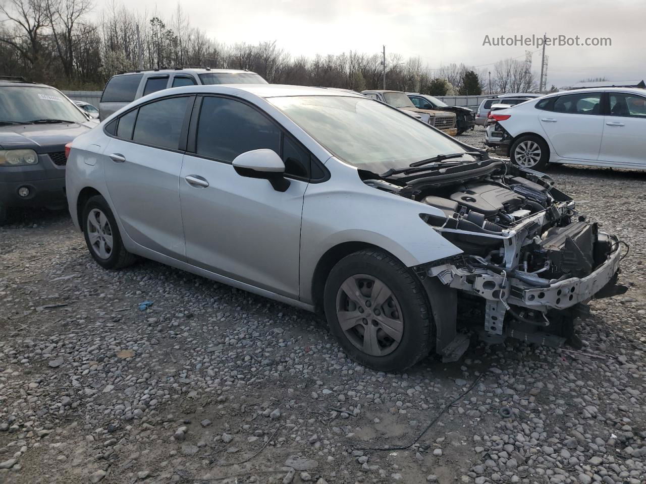 2018 Chevrolet Cruze Ls Silver vin: 1G1BC5SM8J7243781