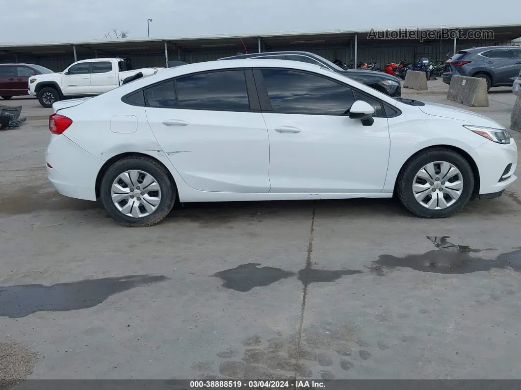 2018 Chevrolet Cruze Ls Auto White vin: 1G1BC5SM8J7243909