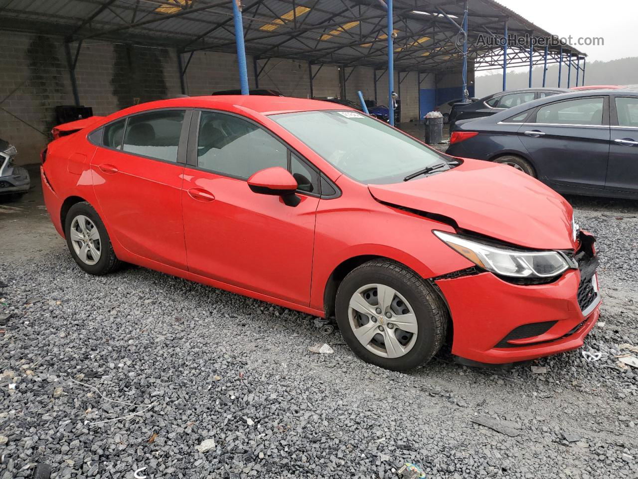 2018 Chevrolet Cruze Ls Red vin: 1G1BC5SM8J7248088