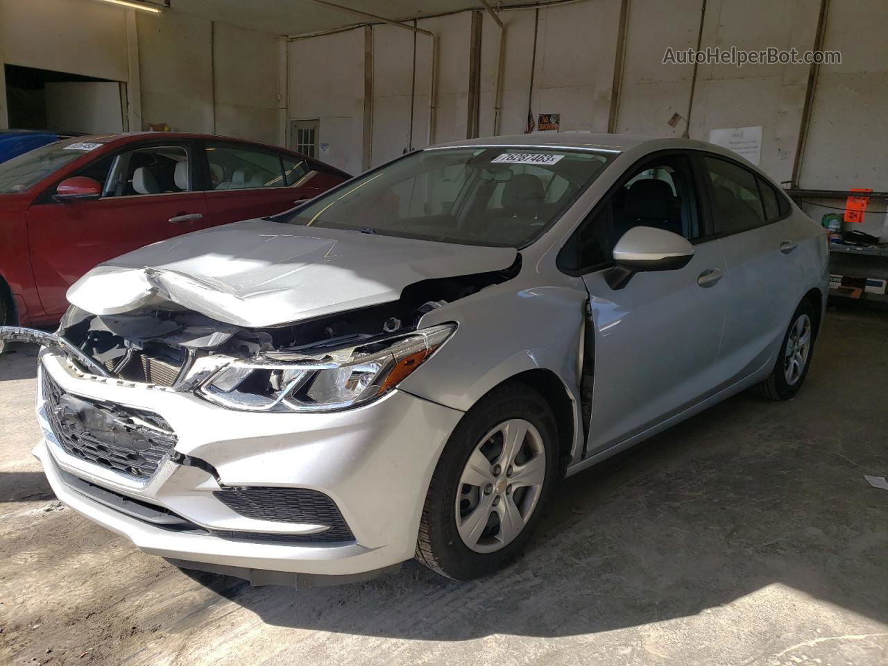 2016 Chevrolet Cruze Ls Silver vin: 1G1BC5SM9G7237464