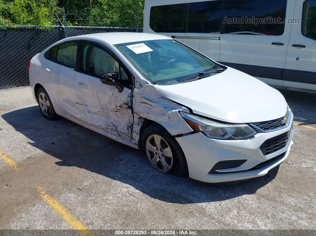 2016 Chevrolet Cruze Ls Auto White vin: 1G1BC5SM9G7257990