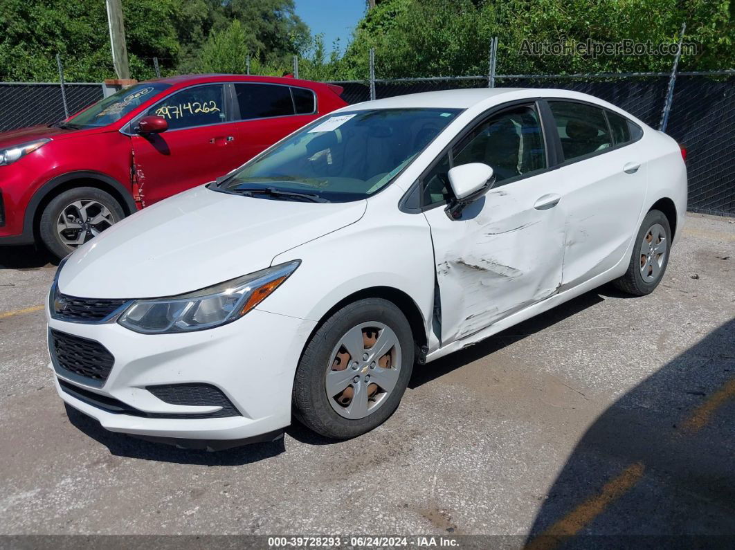 2016 Chevrolet Cruze Ls Auto White vin: 1G1BC5SM9G7257990