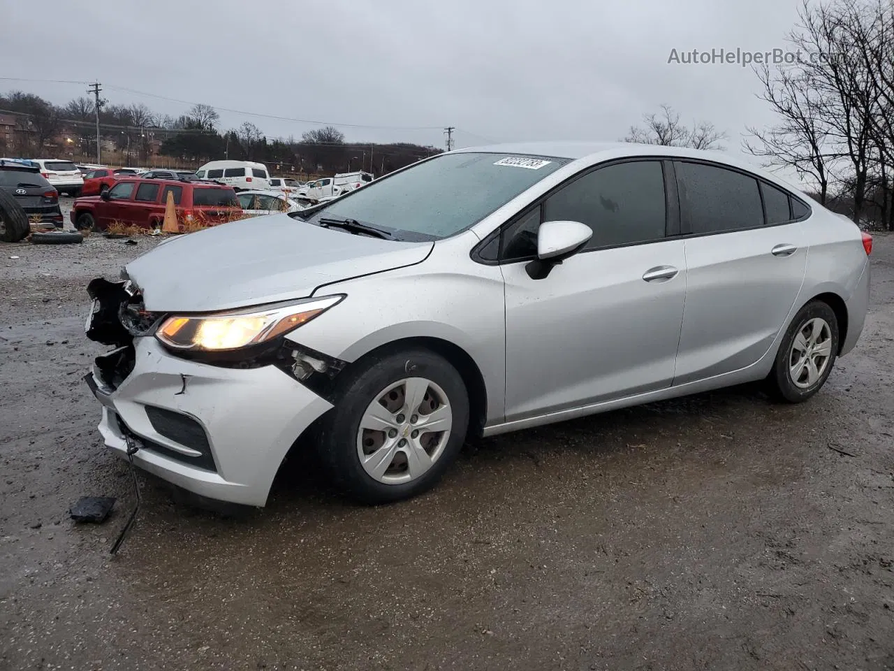 2016 Chevrolet Cruze Ls Silver vin: 1G1BC5SM9G7279049