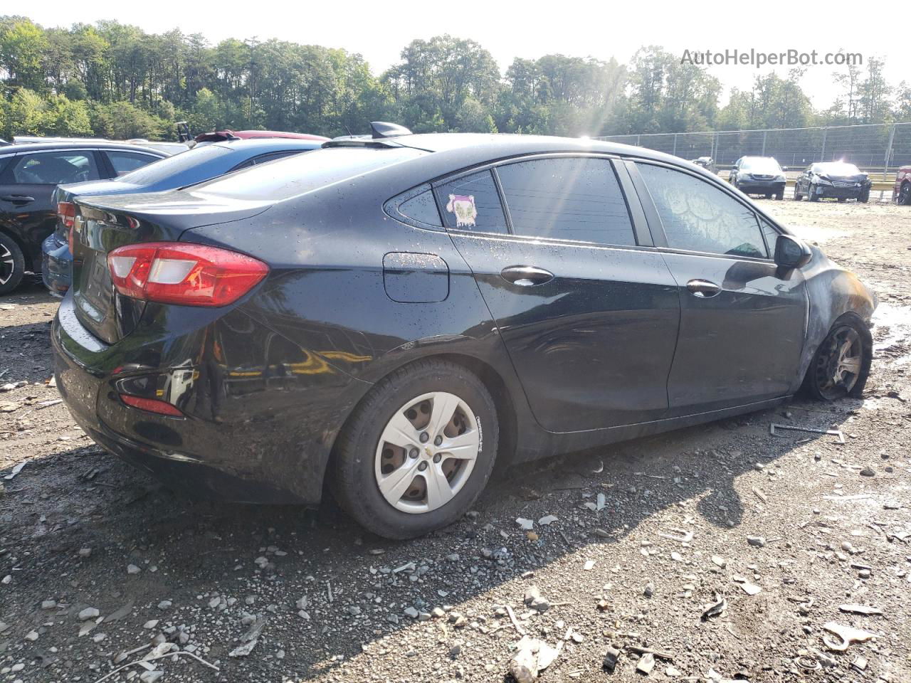 2017 Chevrolet Cruze Ls Black vin: 1G1BC5SM9H7126642