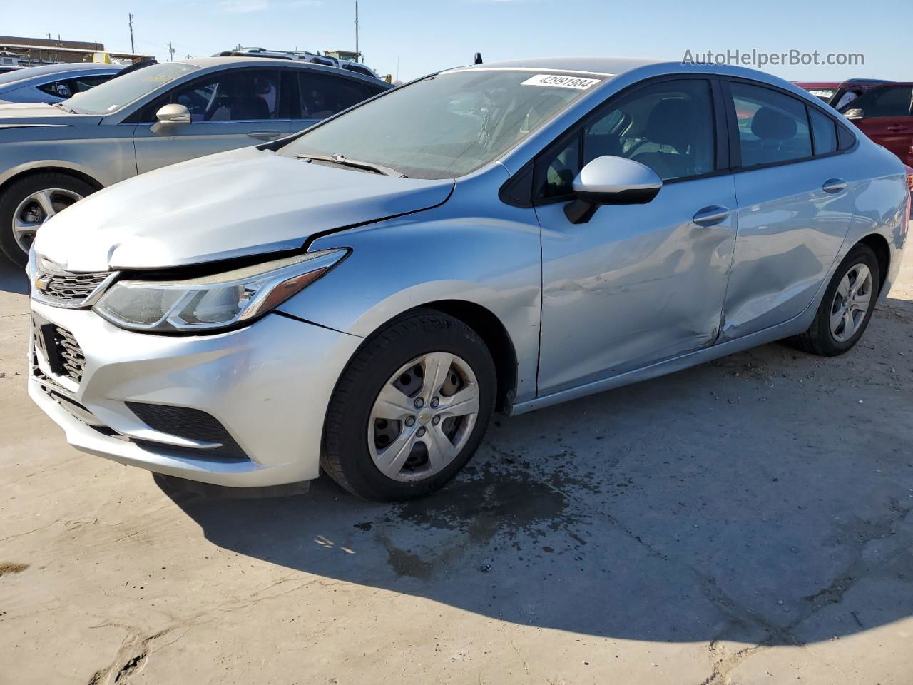 2017 Chevrolet Cruze Ls Silver vin: 1G1BC5SM9H7147264