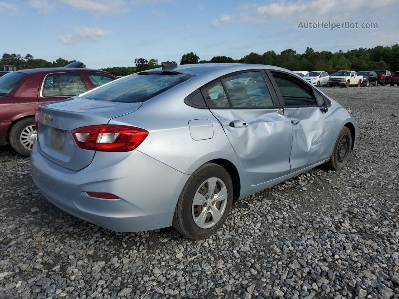 2017 Chevrolet Cruze Ls Blue vin: 1G1BC5SM9H7160757