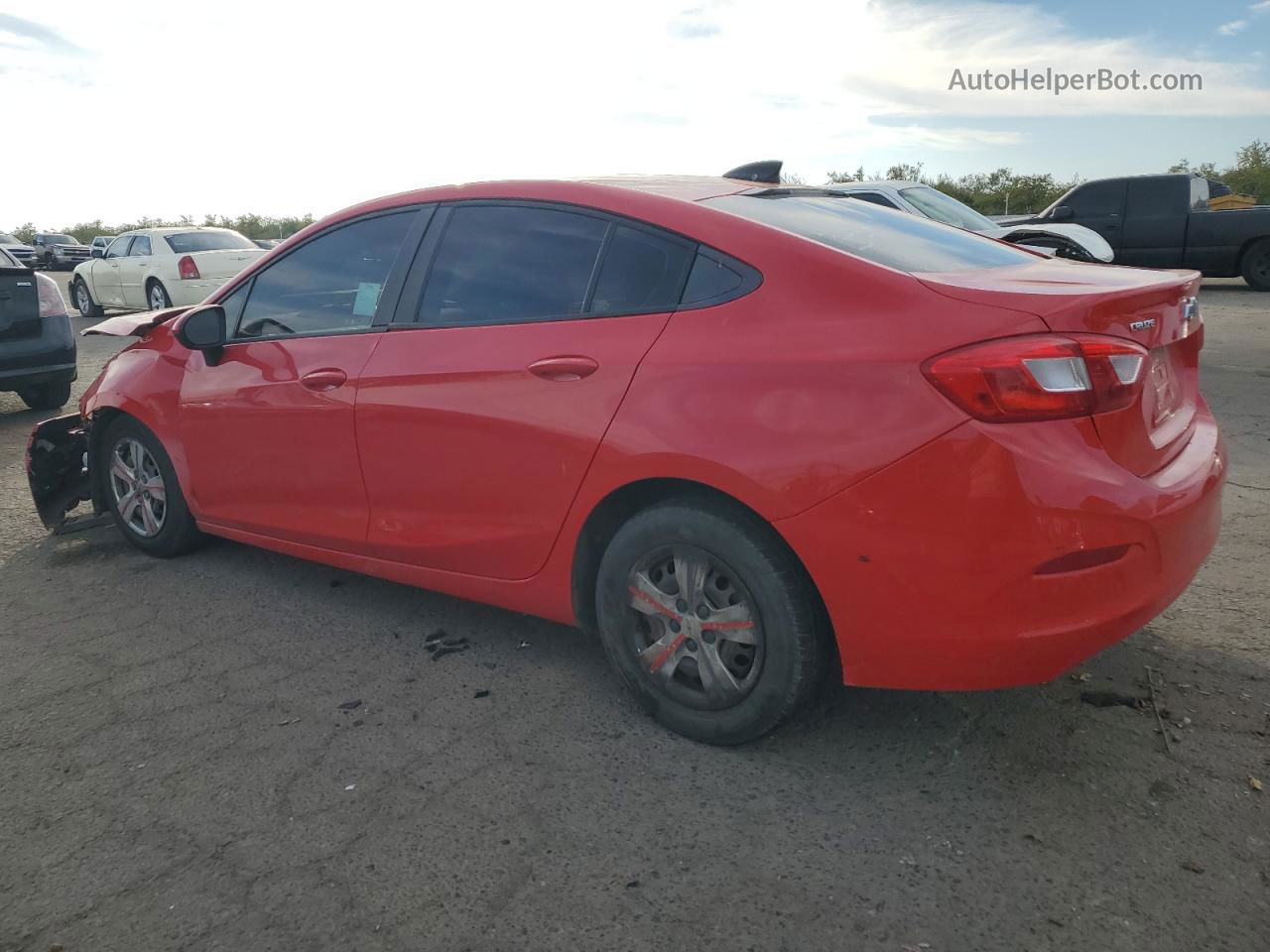 2017 Chevrolet Cruze Ls Red vin: 1G1BC5SM9H7252404