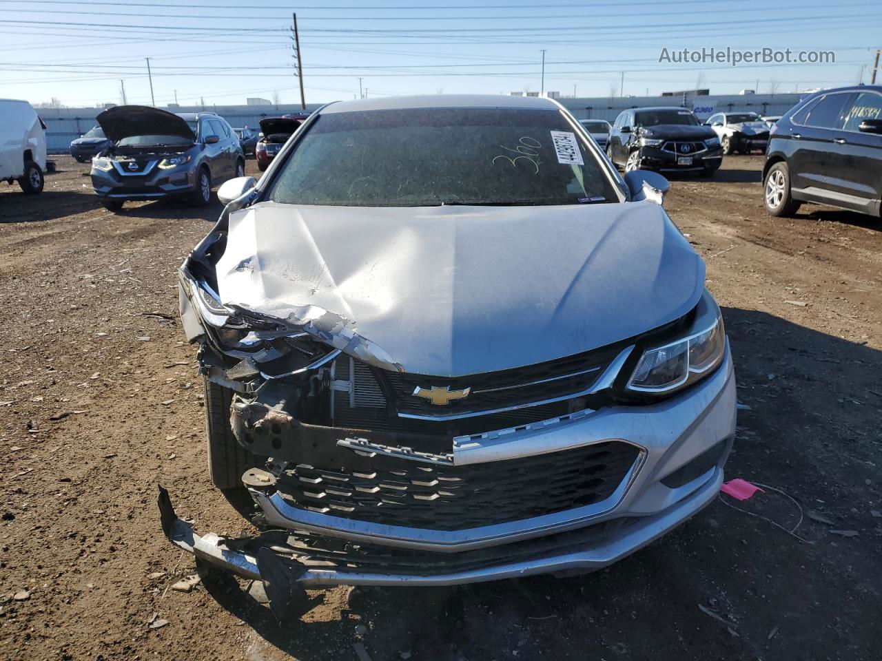 2017 Chevrolet Cruze Ls Silver vin: 1G1BC5SM9H7263452