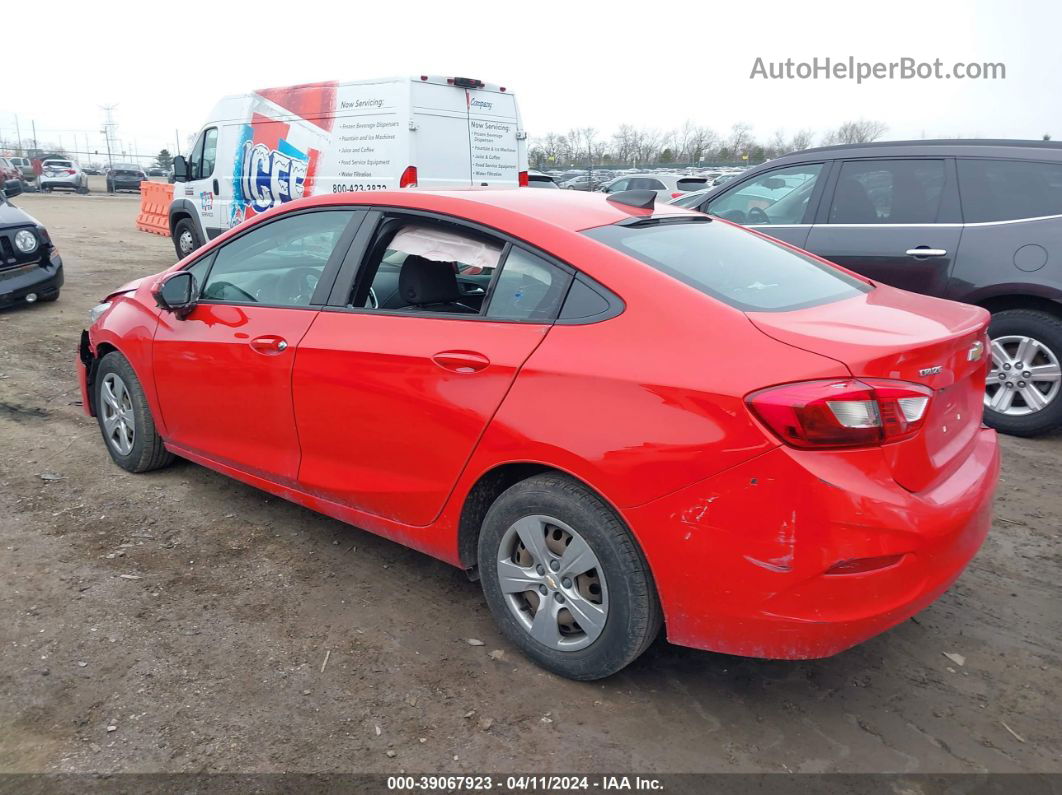 2018 Chevrolet Cruze Ls Auto Red vin: 1G1BC5SM9J7142930