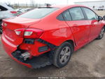 2018 Chevrolet Cruze Ls Auto Red vin: 1G1BC5SM9J7142930