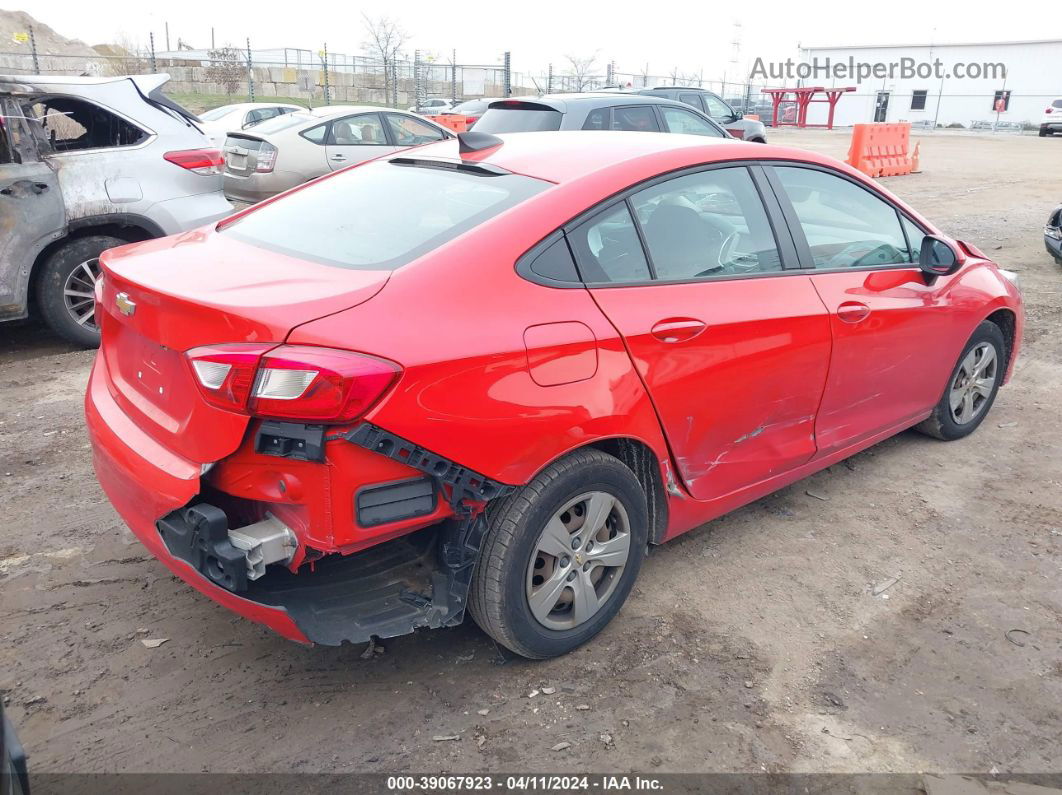 2018 Chevrolet Cruze Ls Auto Red vin: 1G1BC5SM9J7142930