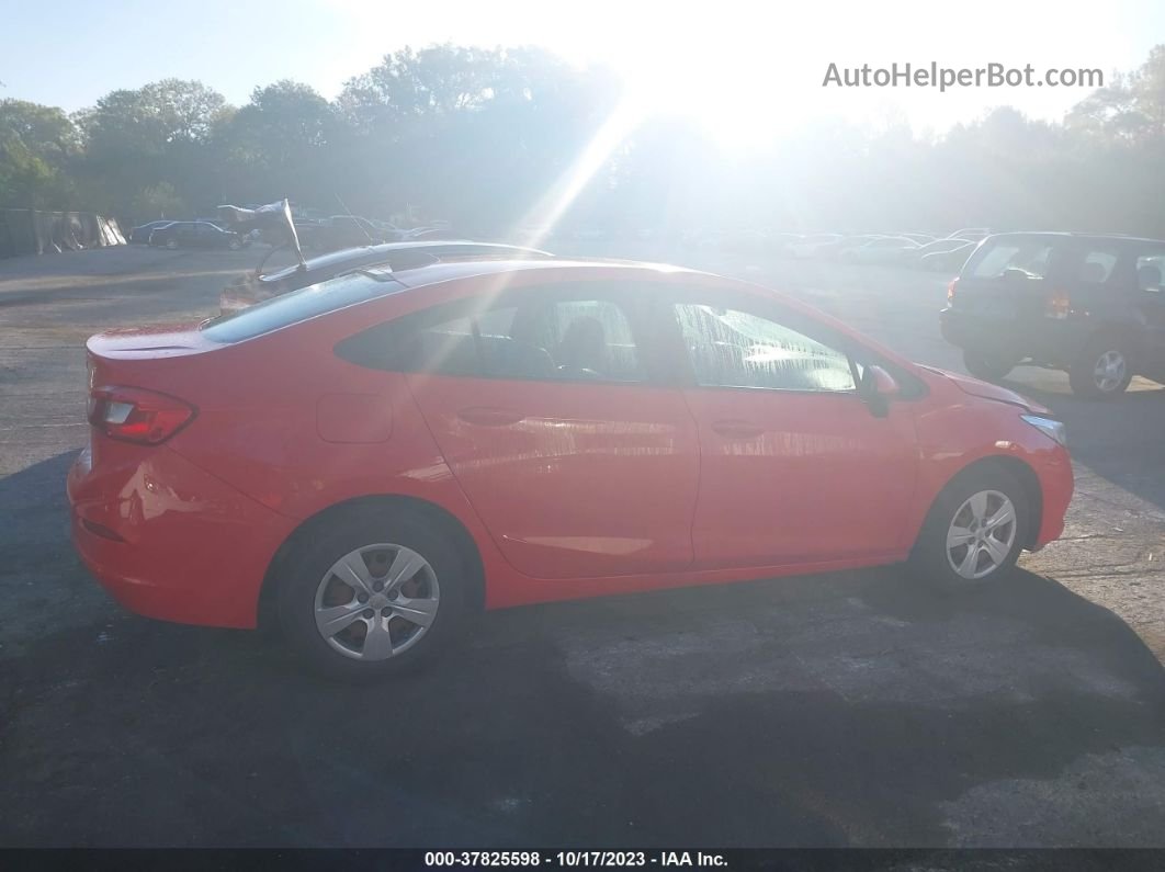 2018 Chevrolet Cruze Ls Auto Red vin: 1G1BC5SM9J7247371