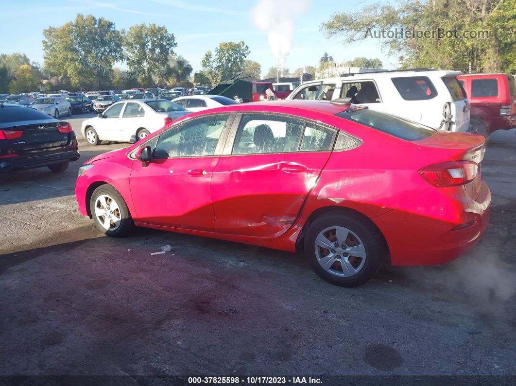 2018 Chevrolet Cruze Ls Auto Red vin: 1G1BC5SM9J7247371