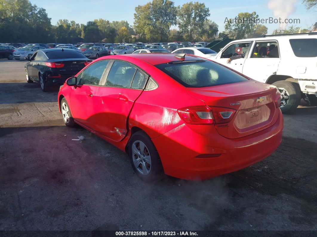 2018 Chevrolet Cruze Ls Auto Red vin: 1G1BC5SM9J7247371