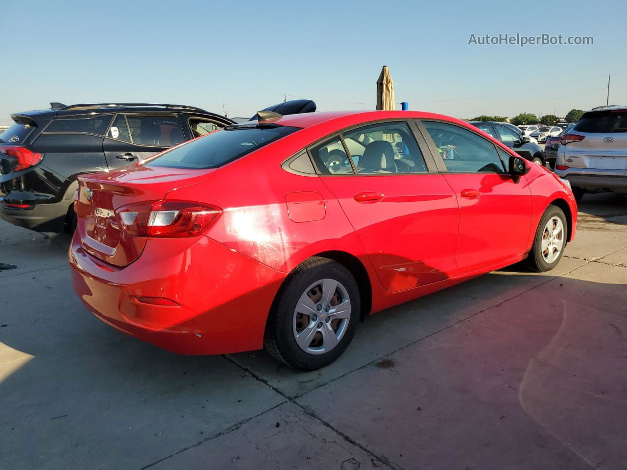 2016 Chevrolet Cruze Ls Red vin: 1G1BC5SMXG7244200