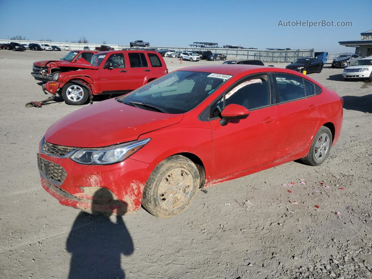 2016 Chevrolet Cruze Ls Красный vin: 1G1BC5SMXG7261000