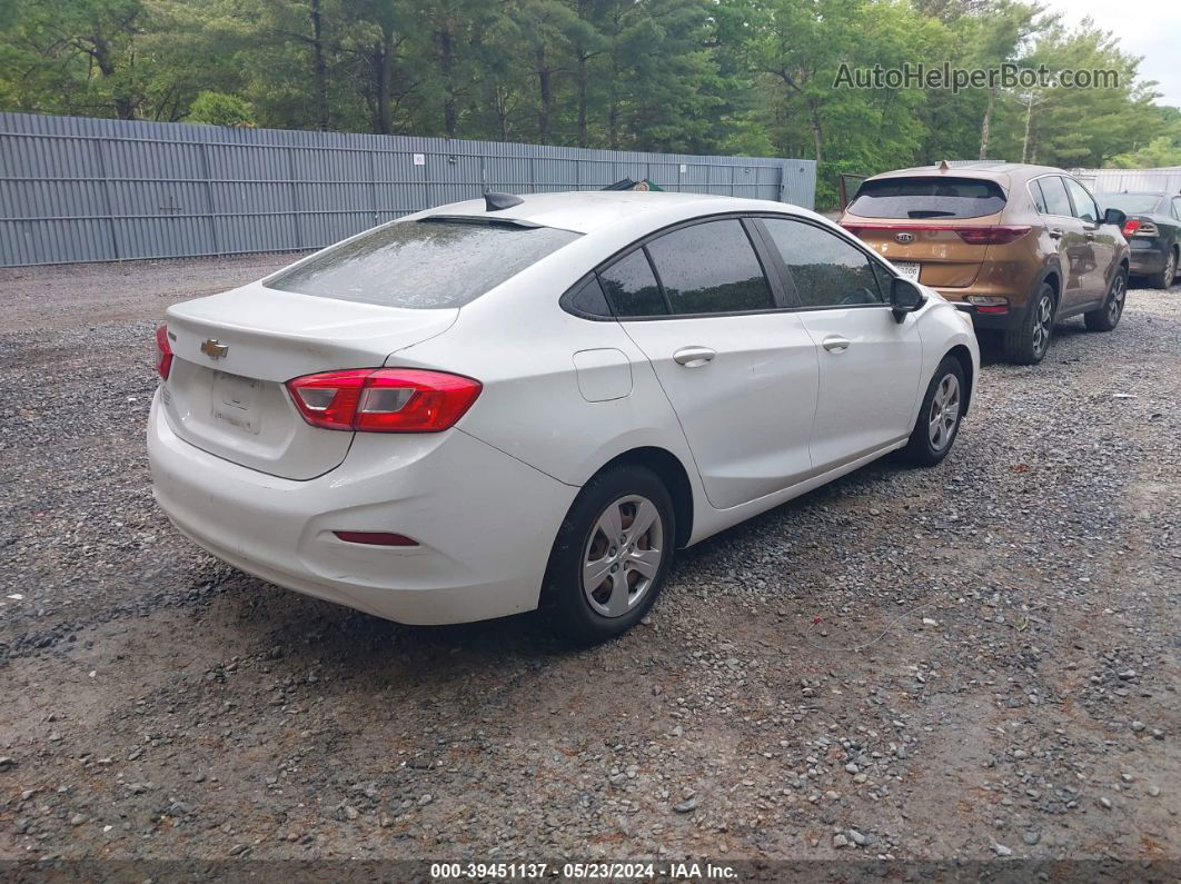 2016 Chevrolet Cruze Ls Auto White vin: 1G1BC5SMXG7295020