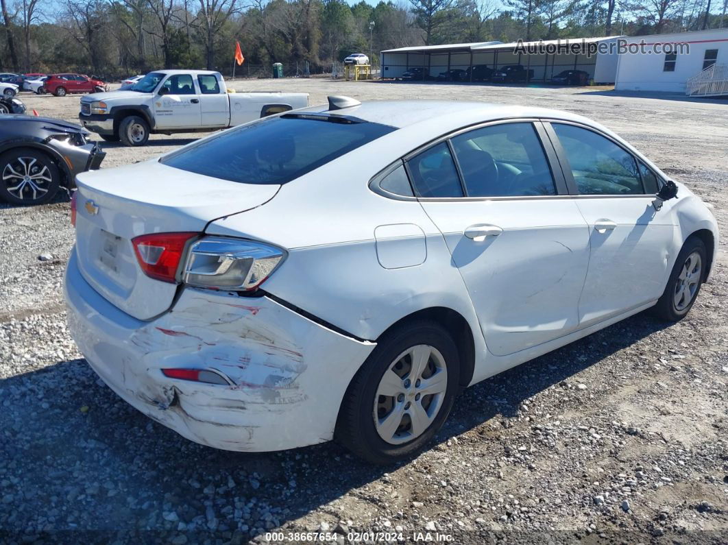 2017 Chevrolet Cruze Ls Auto White vin: 1G1BC5SMXH7117304