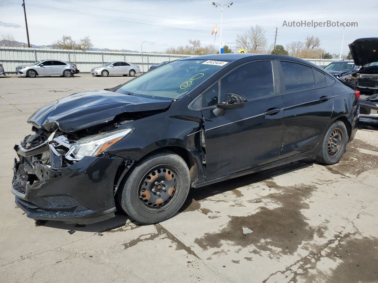 2017 Chevrolet Cruze Ls Black vin: 1G1BC5SMXH7153901