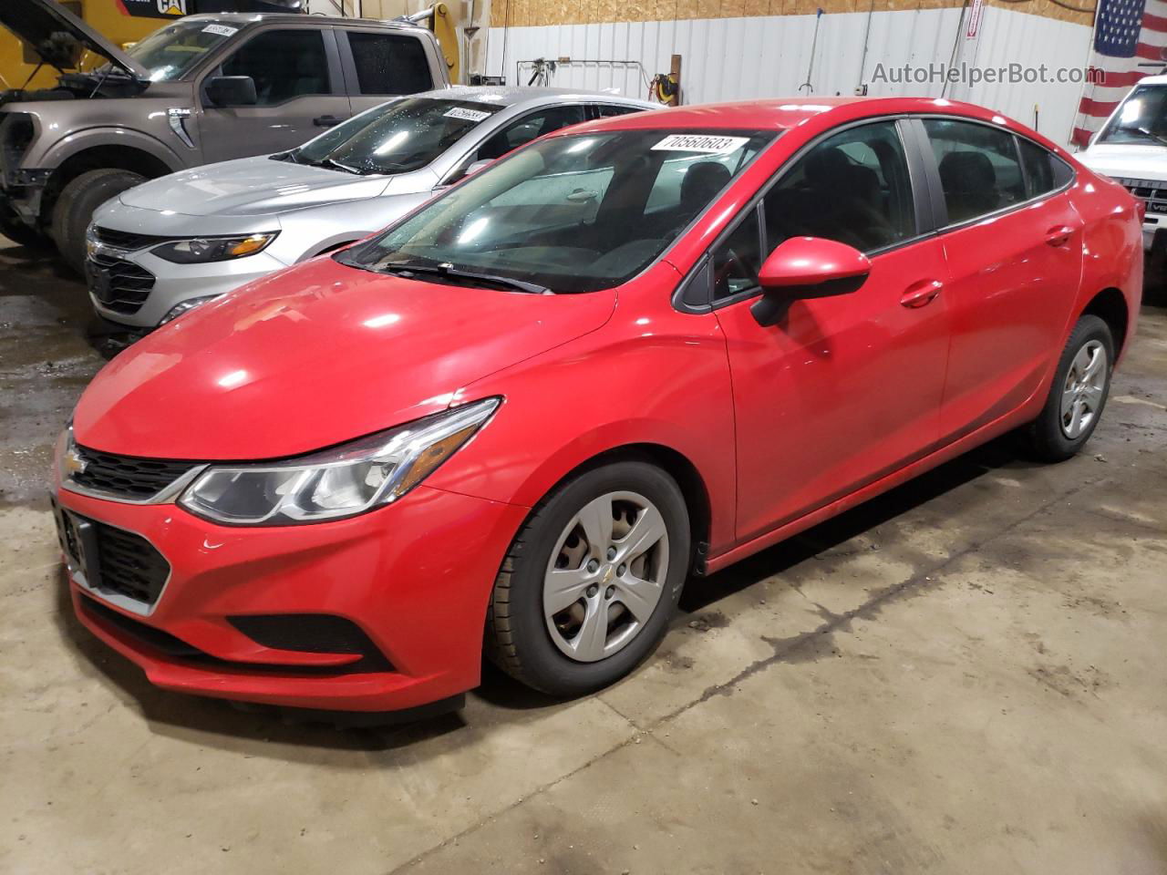 2017 Chevrolet Cruze Ls Red vin: 1G1BC5SMXH7159875