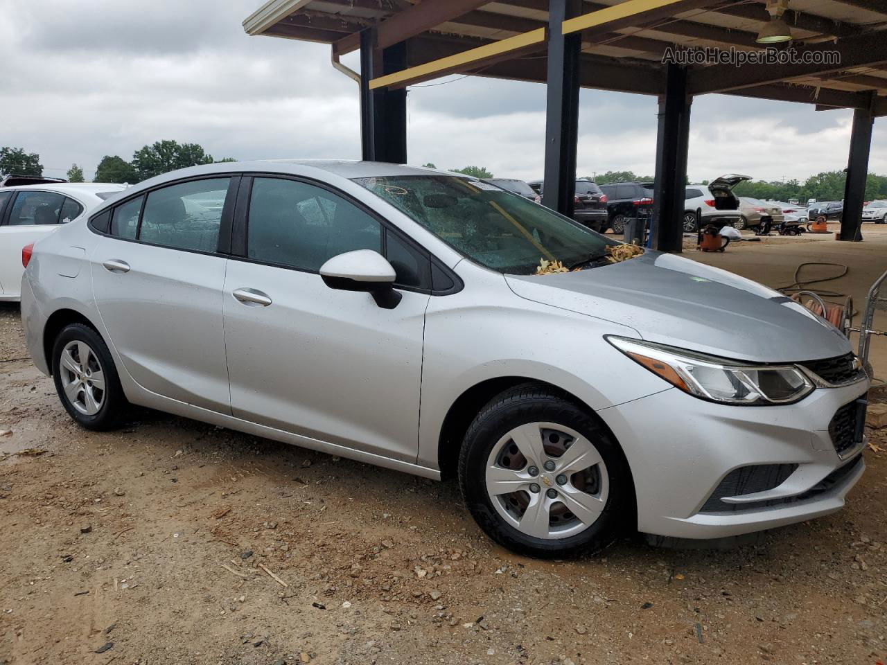 2017 Chevrolet Cruze Ls Silver vin: 1G1BC5SMXH7183822