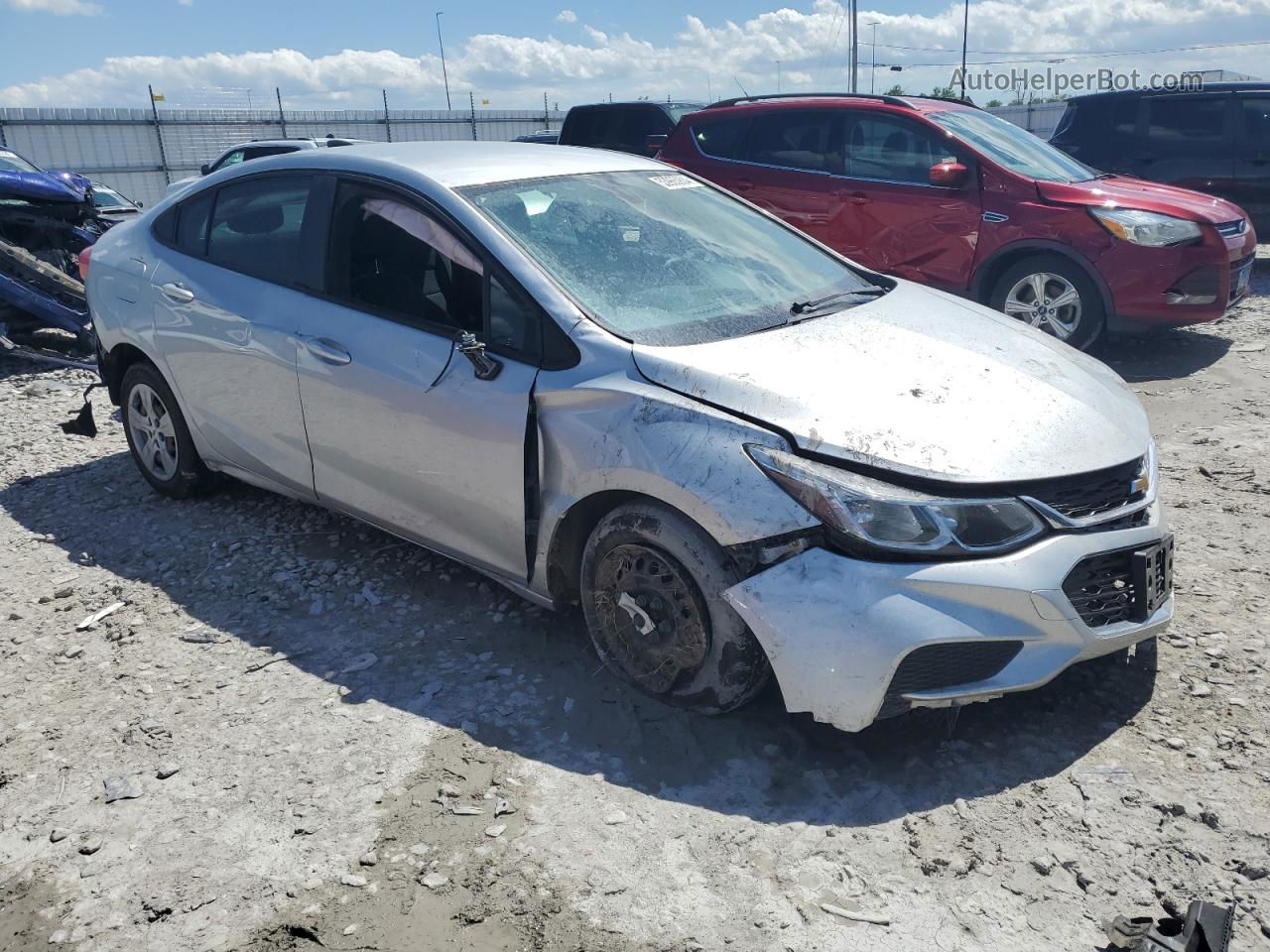 2017 Chevrolet Cruze Ls Silver vin: 1G1BC5SMXH7199549