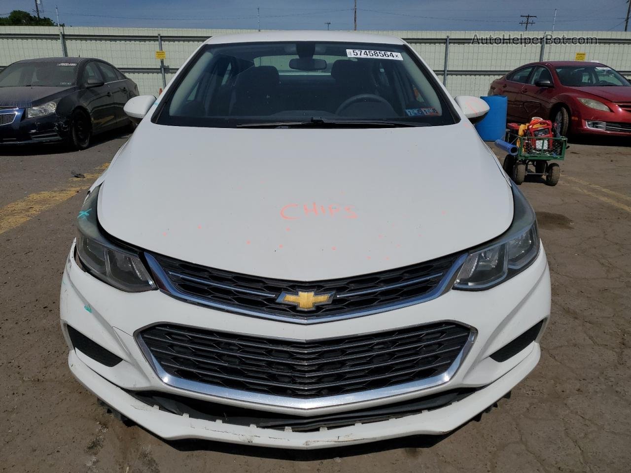 2017 Chevrolet Cruze Ls White vin: 1G1BC5SMXH7221209