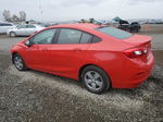 2017 Chevrolet Cruze Ls Red vin: 1G1BC5SMXH7258955