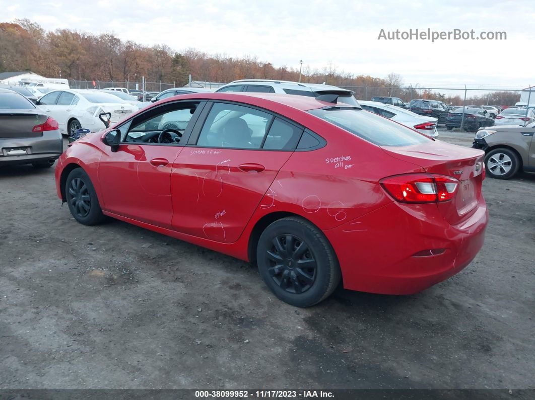 2018 Chevrolet Cruze Ls Auto Red vin: 1G1BC5SMXJ7102694