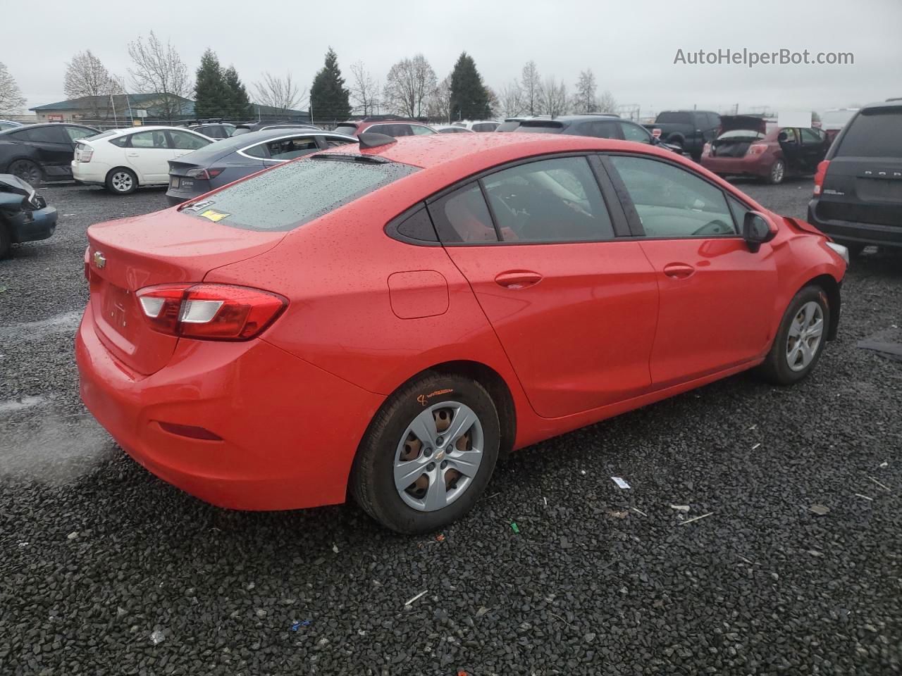 2018 Chevrolet Cruze Ls Red vin: 1G1BC5SMXJ7153158