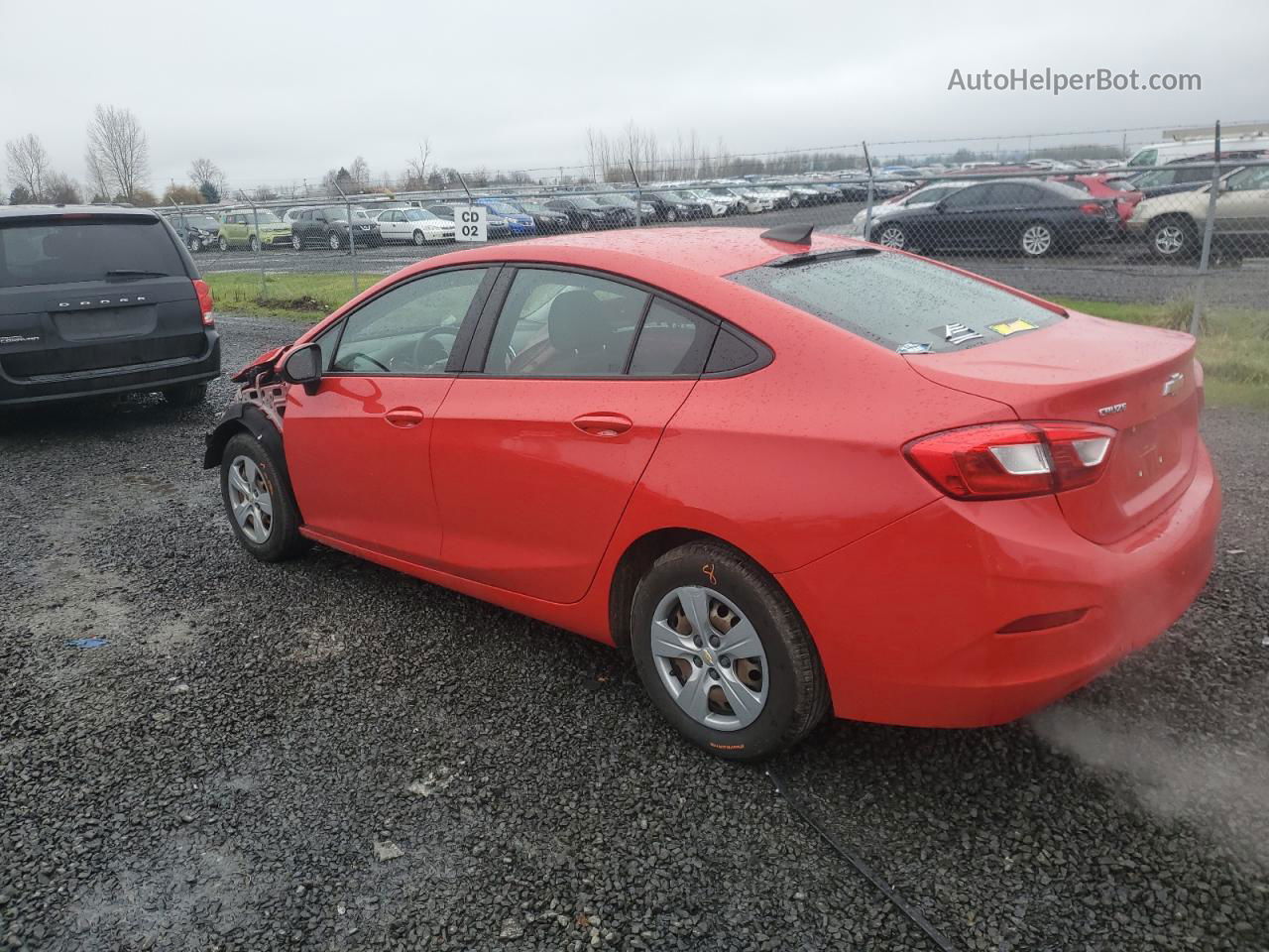 2018 Chevrolet Cruze Ls Red vin: 1G1BC5SMXJ7153158