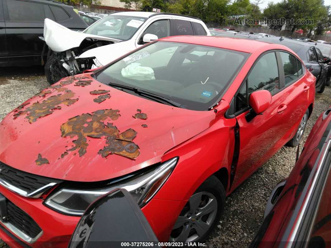 2018 Chevrolet Cruze Ls Auto Red vin: 1G1BC5SMXJ7179467