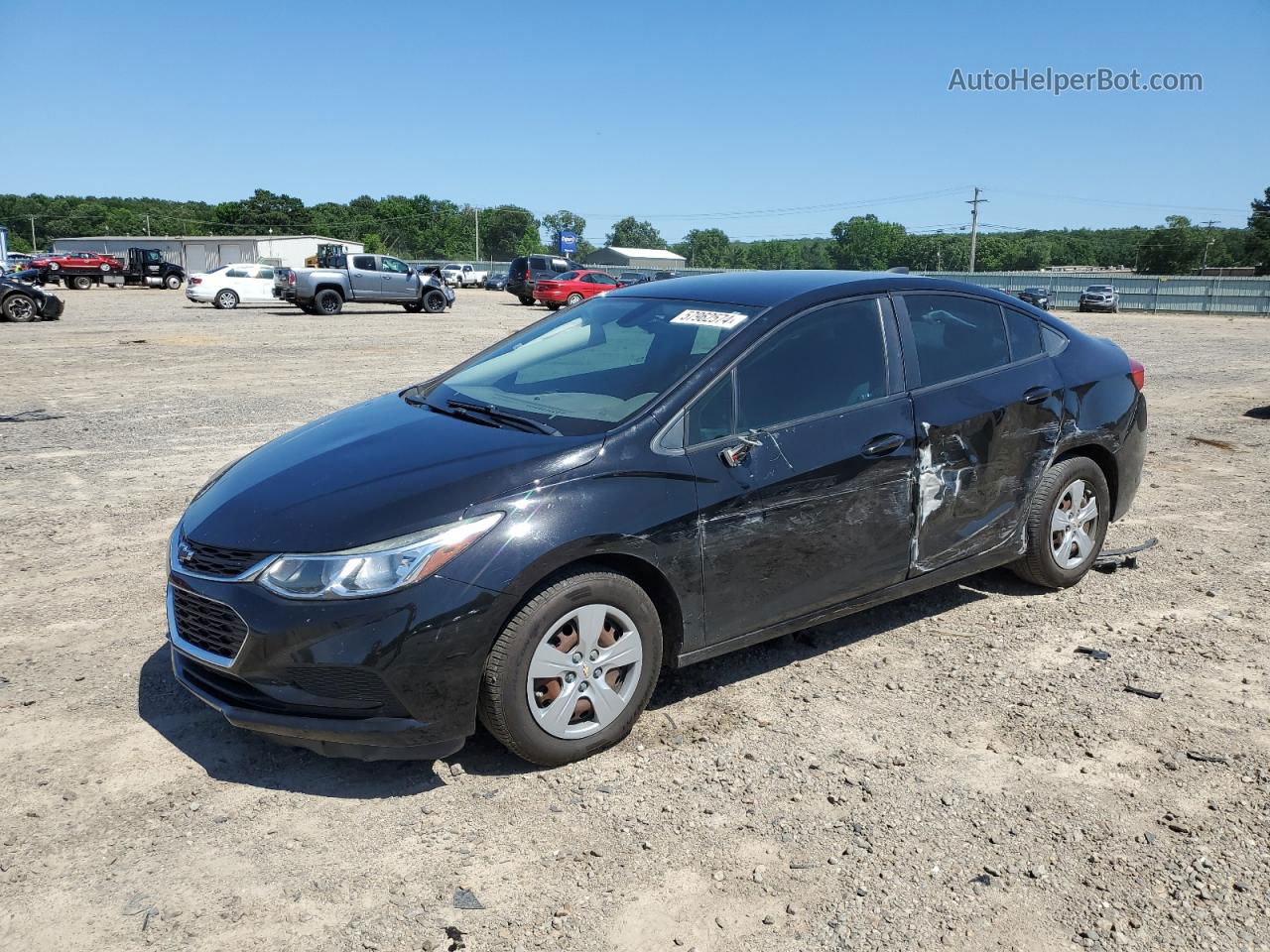 2018 Chevrolet Cruze Ls Black vin: 1G1BC5SMXJ7236587